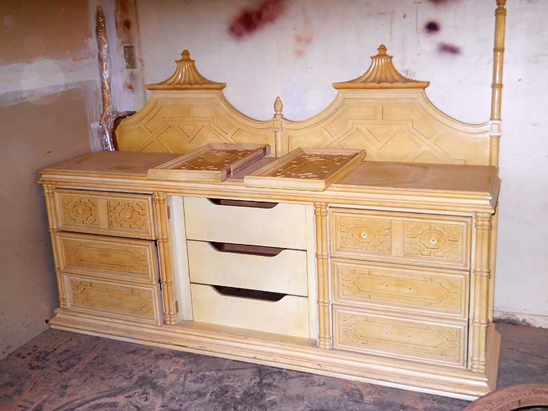 dresser before restoration